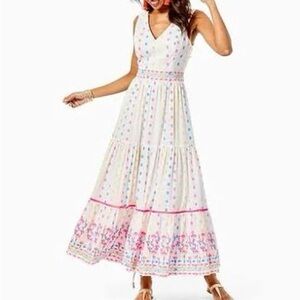 Lilly Pulitzer Charleen maxi dress in Multi Tropical Dot Clip